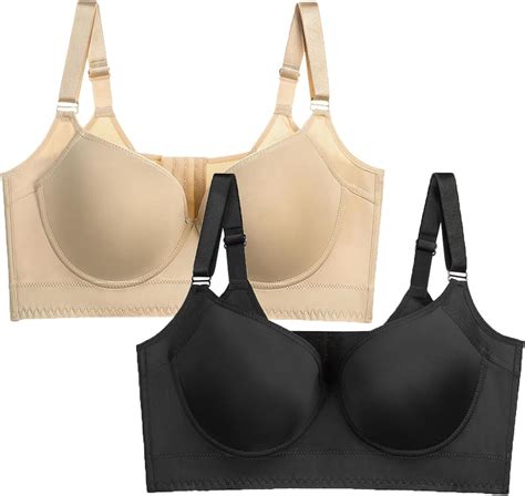 Amazon.com: Back Fat Smoothing Bra, Deep Cup Bra Hide Back Fat with ...