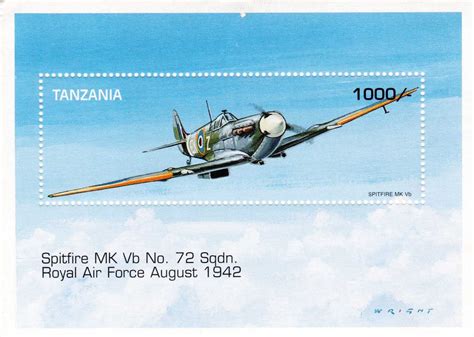Tanzania Royal Air Force Miniature Sheet With Stamp – Banknotecoinstamp