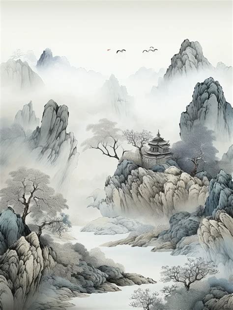 山水画 Ai 的图像结果