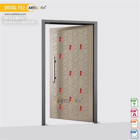 Carving CNC Design for Safety Door & Window, Polygon Flowers Door ...