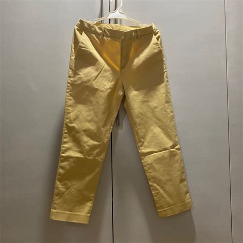 UNIQLO Yellow Pants, Women's Fashion, Bottoms, Other Bottoms on Carousell
