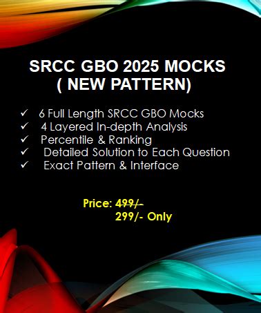 SRCC GBO 2025 Course & Test Series