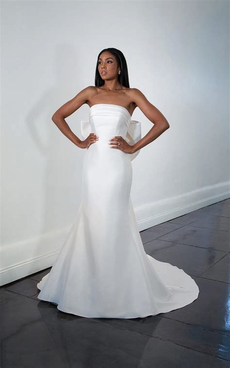 Strapless silk wedding dress 60 photos - Vianawedding.com