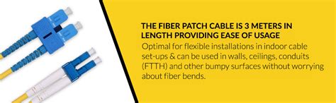 Molex Fiber Patch Cable SC-LC SM 3Mt OS2 91.9L.872.00300,Blue : Amazon ...