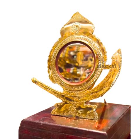 AUTHENTIC KERALA BOAT SHAPED ARANMULA KANNADI | HANDCRAFTED METAL MIRR ...