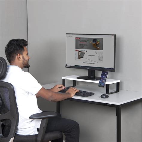 INVISIBLE BED Sturdy HeavyDuty Monitor Riser Stand with Phone Holder ...