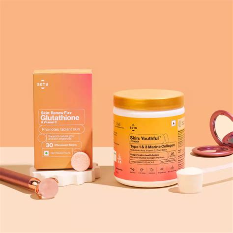 Marine Collagen and Glutathione Supplement: Setu Skin Combo | Setu.in ...
