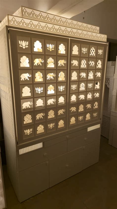 Luxury Large Corian Temple Sliding Door Mu | Satguru Creations