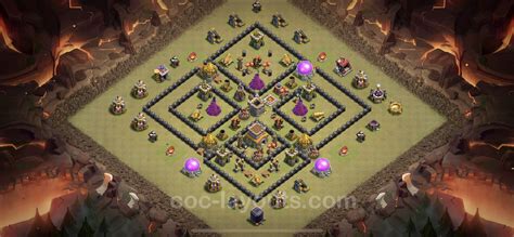 Best War Base TH8 with Link, Anti Everything - Town Hall Level 8 CWL ...
