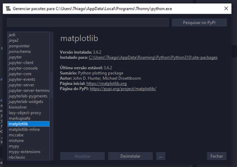 Python Error Thonny 的图像结果