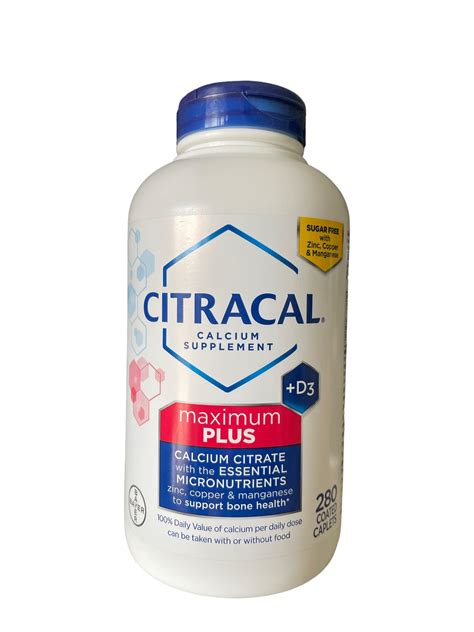 Citracal Calcium Citrate Caplets + D3 280 ct. (Packaging May Vary ...