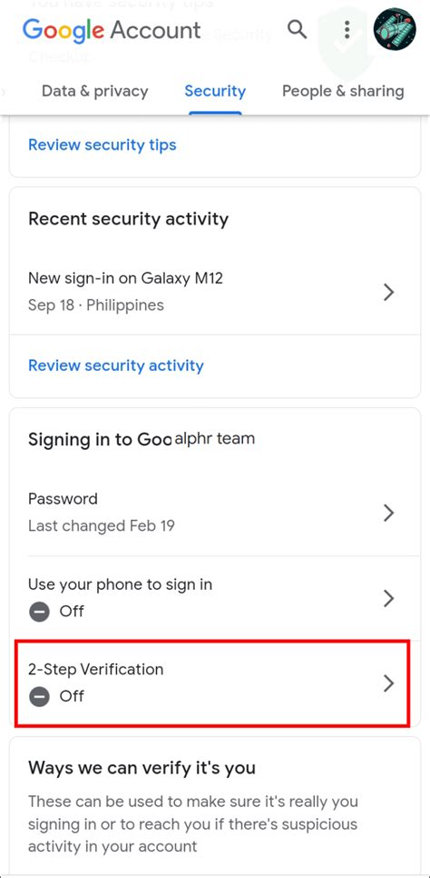 Image result for Turn Off Two-Step Verification On Xfintiy App