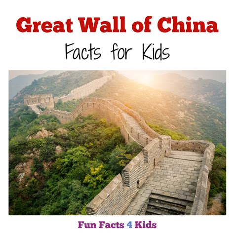 Great Wall of China Facts for Kids - Fun Facts 4 Kids