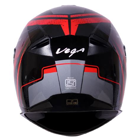 Vega Ryker D/V Diamond Black Red Helmet | Shop Helmets at BIKERSTORE.IN ...
