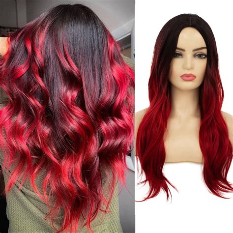 Black And Red Ombre Hair