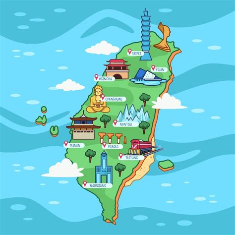 Taiwan printable map Vectors - Download Free High-Quality Vectors from ...