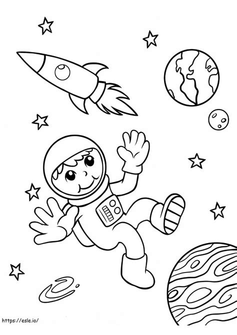 Space Coloring Pages 的图像结果