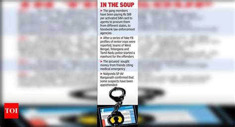 Gang behind fake FB profiles of top cops nabbed from Raj | Hyderabad ...