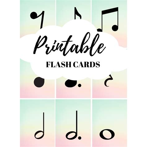 Music Notes Flash Cards Printable | Plan Your Year Easily!