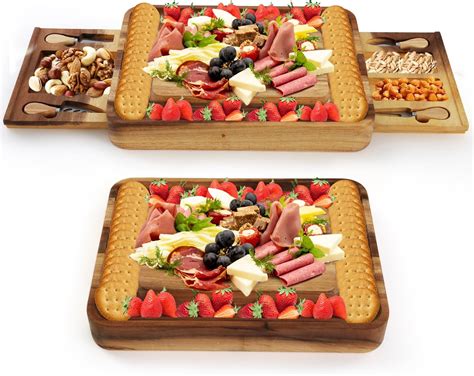 Amazon.com: Danrelax Walnut Wood Charcuterie Boards, Large Wooden ...
