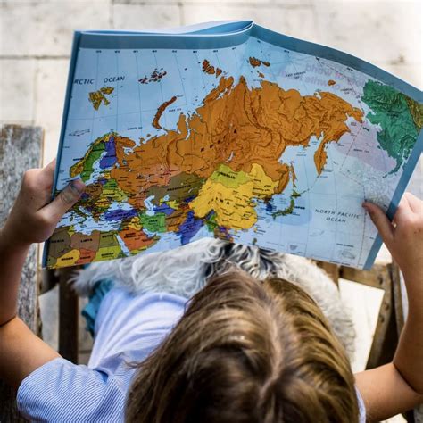 World Happy Map Educational Laminated World Map 34” X 22” | Easy Write ...