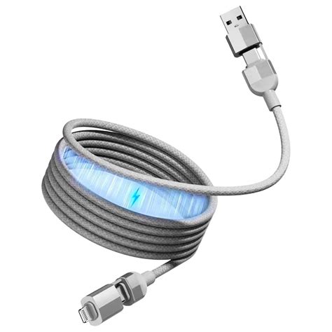 Verilux 4 in 1 Magnetic USB C Cable 3.3ft 100W PD with Nylon Braid ...
