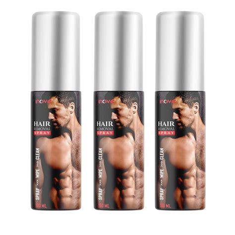 Buy Inove Men Hair Removal Spray, Pack of 3 100ml Each. Online at Low ...