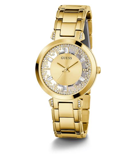 GOLD TONE CASE GOLD TONE STAINLESS STEEL WATCH