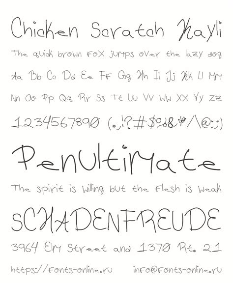 Chicken Scratch Kayli font