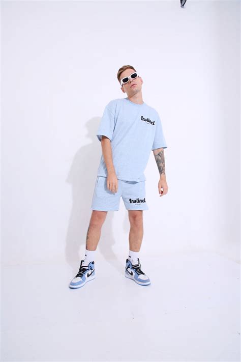 Retro Melange - Oversized T-shirt (Blue)