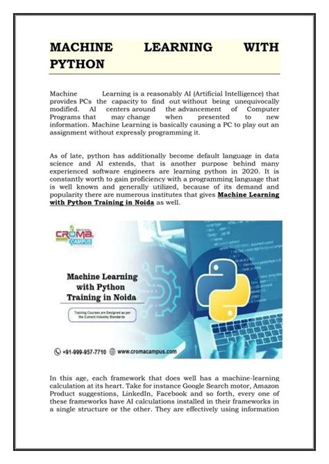 Image result for Python Machine Learning PPT