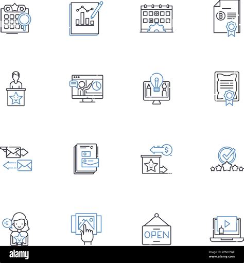 Symbolism line icons collection. Metaphor, Allegory, Iconography ...