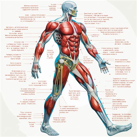 Muscle Anatomy Diagram with Labels | Premium AI-generated vector