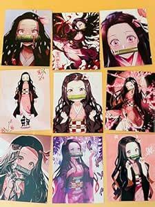 SINCE 7 STORE Nezuko Kamado Set of 9 Self Stick Posters (4x5 inches ...