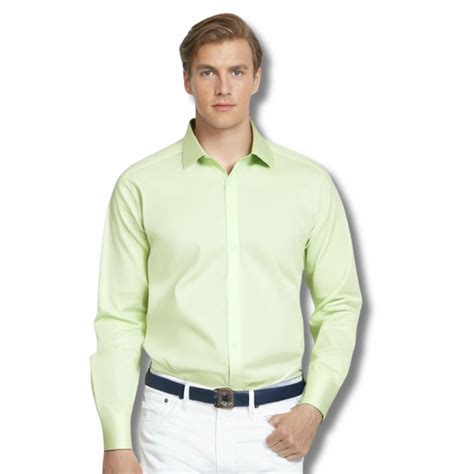 Buy Online Lime Green Regular Fit Men's Oxford Shirt | OZMOD