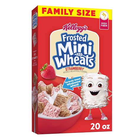 Kellogg's Frosted Mini-Wheats Breakfast Cereal, Kids Cereal, Family ...