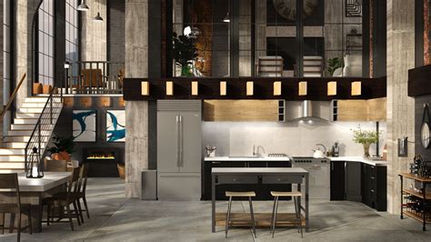 How to design an industrial styled open kitchen? | Design Tips