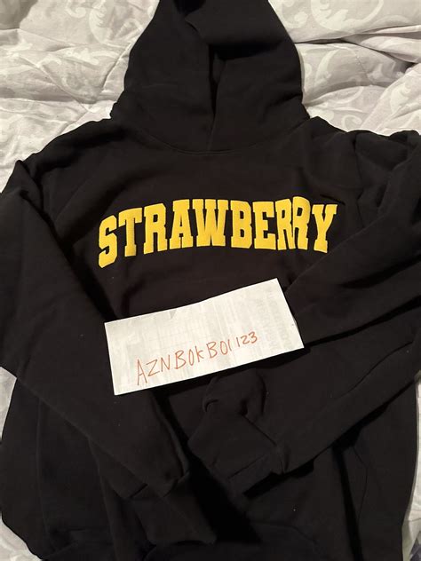 Kai Strawberry Kai Bent Lee Arched Logo Hoodie | Grailed