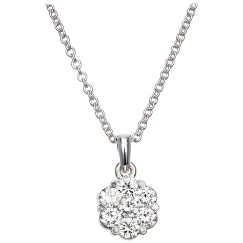 Chanel Camellia Diamond White Gold Pave Pendant Necklace at 1stDibs ...