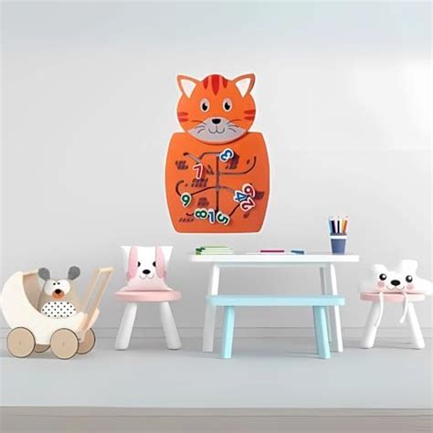 LUXURY ARTS - Wooden Cat Activity Wall Panel - 18m+ Toddler Activity ...