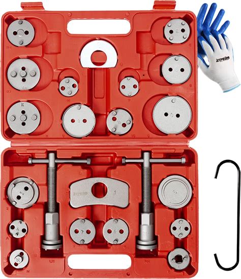 ATPEAM Brake Caliper Compression Tool 25PCS Caliper Compressor Kit Universal Brake Adjusting ...