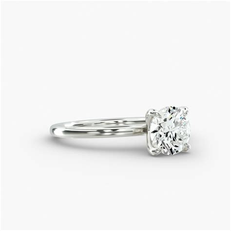 Solitaire Engagement Ring Secret Diamond Head