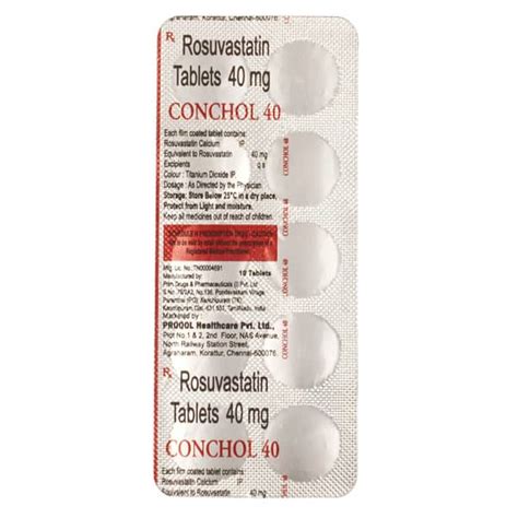 Conchol 40 MG Tablet (10): Uses, Side Effects, Price & Dosage | PharmEasy