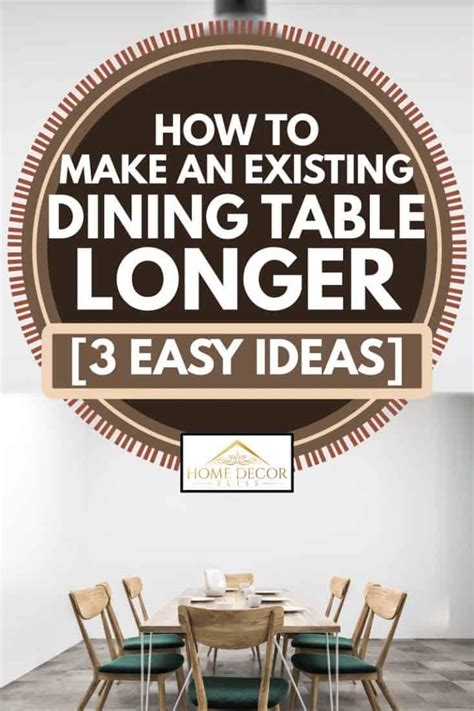 Image result for How to Extend Dining Table