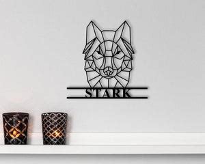 Personalized Geometric Wolf Sign Wall Decor – Saajawat