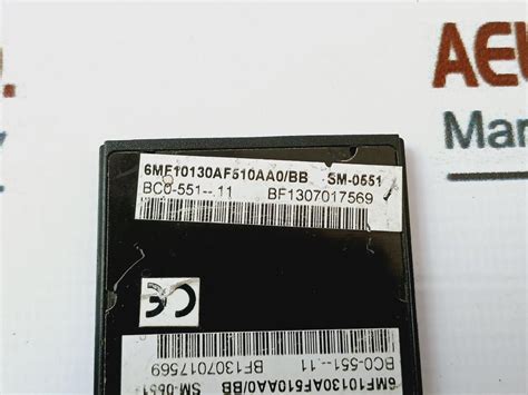 Siemens Sm-0551 Serial Interface Processor Module 6Mf10130Af510Aa0/Bb ...