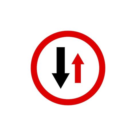 Cirkel Verkeersbord Verkeersbord Vector Sjabloon | Premium Vector