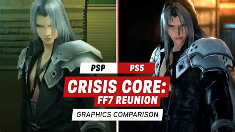 Crisis Core: Final Fantasy VII Reunion - השוואת גרפיקה 2007 נגד 2022