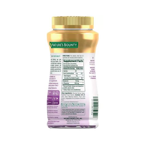 Nature's Bounty Sleep 3 Time Release Melatonina 60 Gomitas - Real Plaza