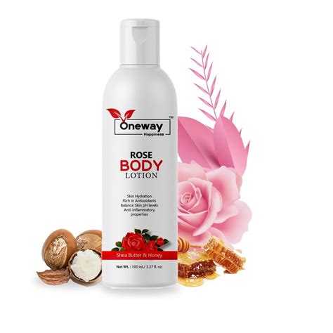 Buy Oneway Happiness Natural Rose Body Lotion for Women | 24 H ...